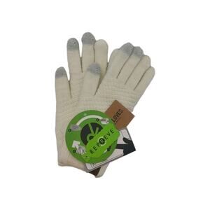 Touch Screen Compatible Gloves Cream Colored Unisex Run Small Eco Friendly Warm